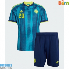 Billiga Colombia Juan Fernando Quintero #20 Bortatröja Barn VM 2026 Kortärmad (+ Korta byxor)